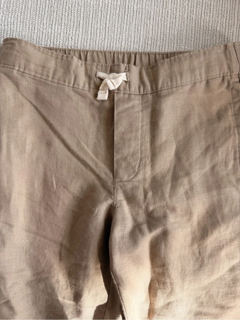 Janie and Jack khaki linen Drawstring Jogger Pants 5T NWT